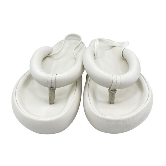 Isabel Marant Orene Leather Flatform Sandals White Size 10 - Picture 9 of 15